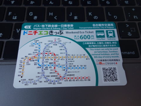 ドニチエコきっぷ地下鉄路線図